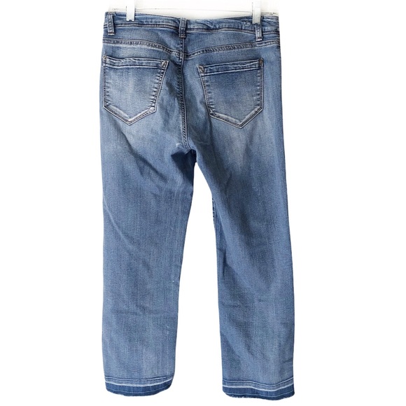 STRAIGHT LEG BOYFRIEND KENSIE HIGH RISE CROPPED RAW HEM DIY Y2K JEANS PA… - Picture 9 of 10